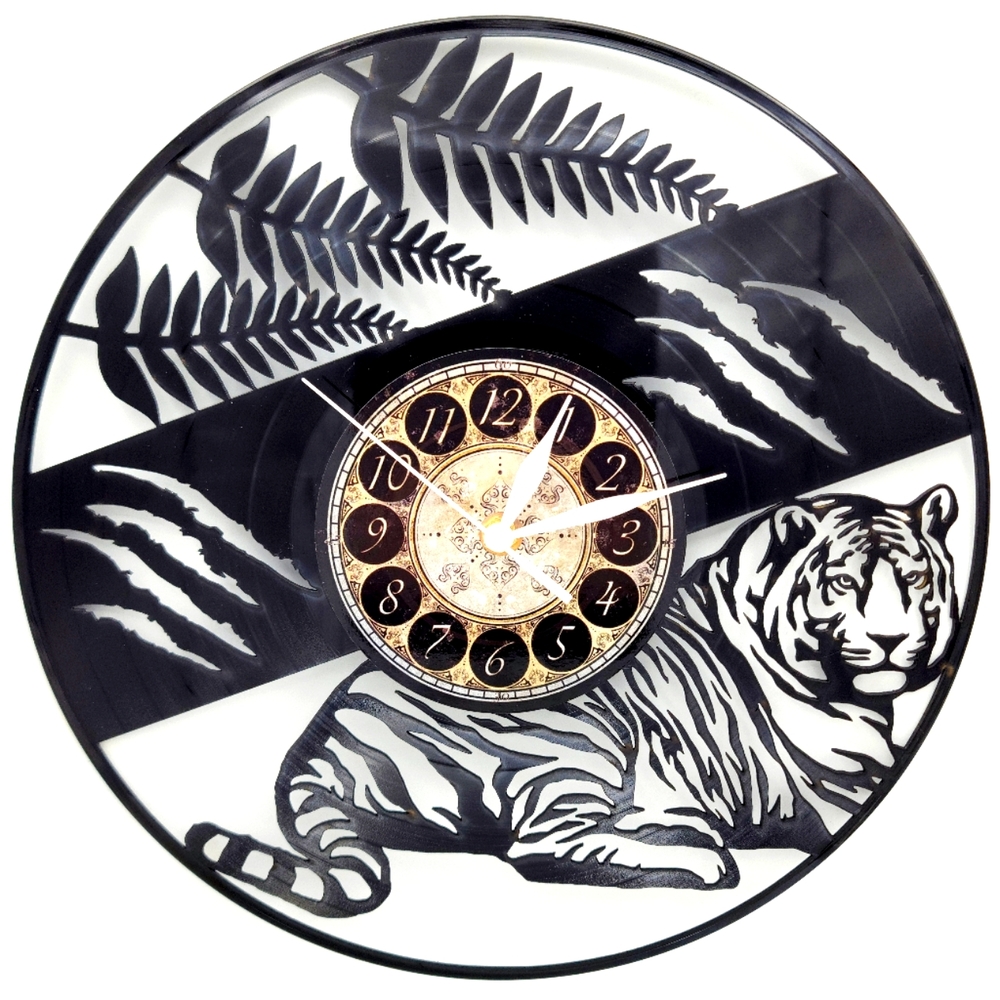 TIGER vinyl record clock